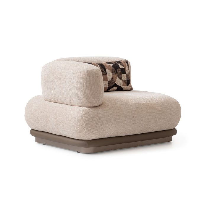 AICO Furniture - Bristol Point LAF Chair in Saddle Brown - LFR-BSTL832-FWN-226 - GreatFurnitureDeal