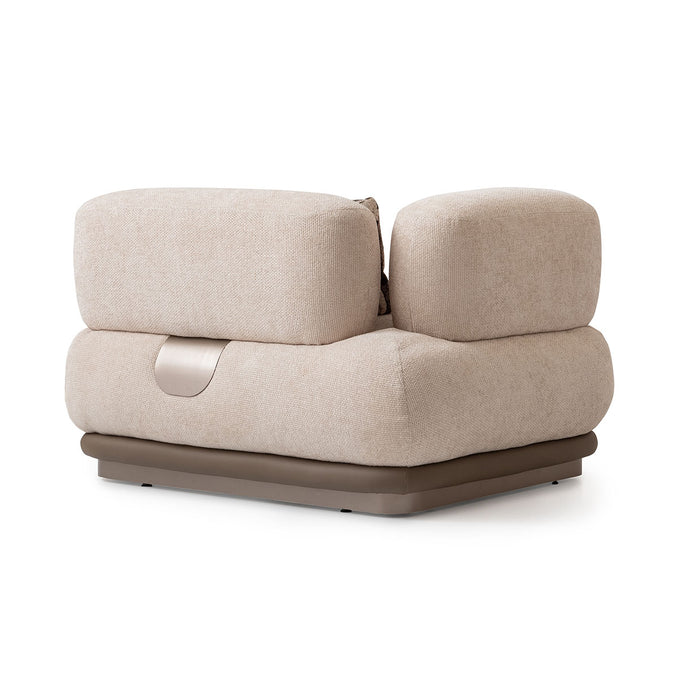AICO Furniture - Bristol Point LAF Chair in Saddle Brown - LFR-BSTL832-FWN-226 - GreatFurnitureDeal