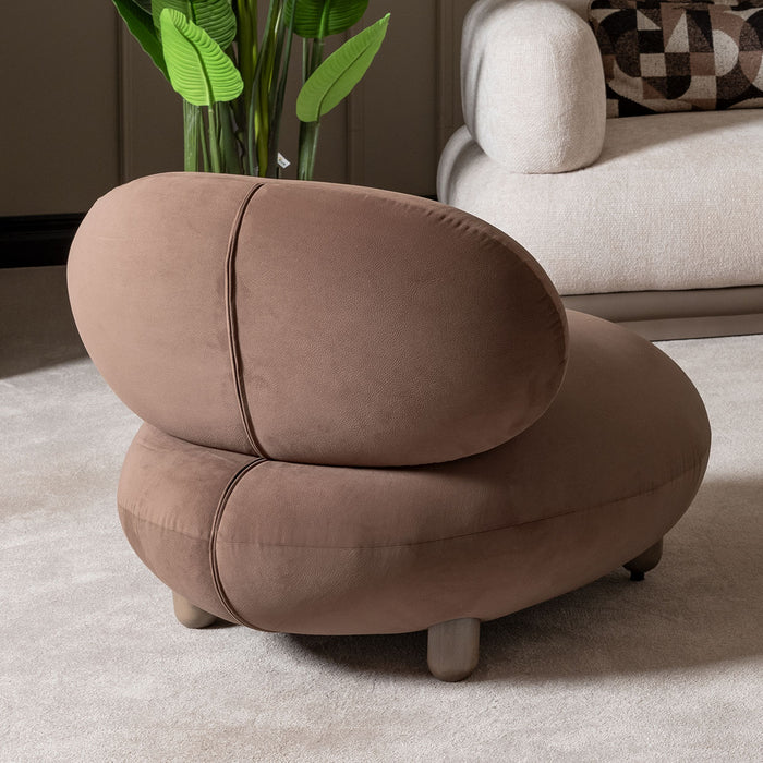 AICO Furniture - Bristol Point Accent Chair in Saddle Brown - LFR-BSTL834-SDL-226 - GreatFurnitureDeal