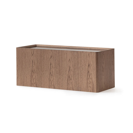 AICO Furniture - Bristol Point Sectional Table in Saddle Brown - LFR-BSTL881-226 - GreatFurnitureDeal