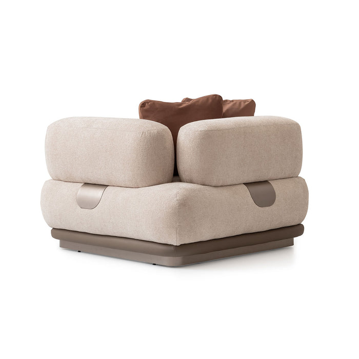 AICO Furniture - Bristol Point Corner Unit in Saddle Brown - LFR-BSTL884-FWN-226 - GreatFurnitureDeal