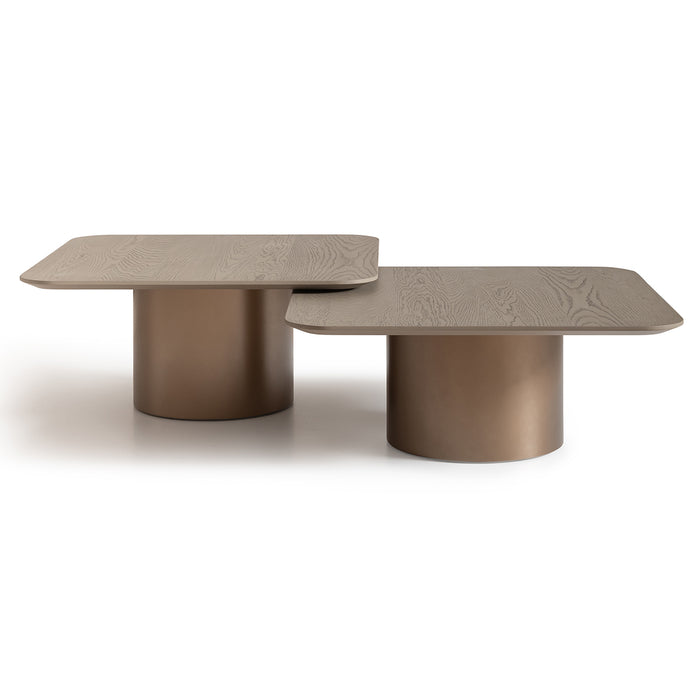 AICO Furniture - Canberra Tall Cocktail Table in Light Ash - LFR-CNBA201-120 - GreatFurnitureDeal