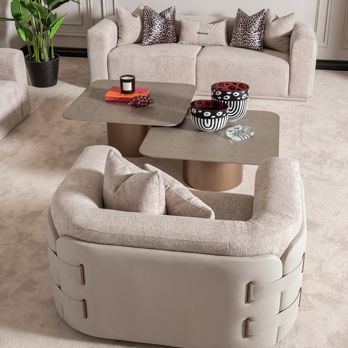 AICO Furniture - Canberra 3 Piece Occasional Table Set in Light Ash - LFR-CNBA201-202-120 - GreatFurnitureDeal
