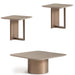 AICO Furniture - Canberra 3 Piece Occasional Table Set in Light Ash - LFR-CNBA204-202-120 - GreatFurnitureDeal