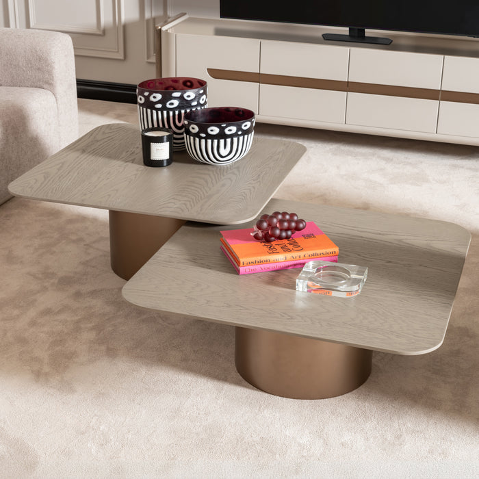 AICO Furniture - Canberra 3 Piece Occasional Table Set in Light Ash - LFR-CNBA204-202-120 - GreatFurnitureDeal