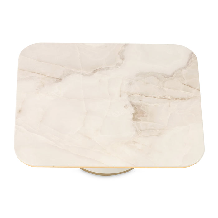 AICO Furniture - Gineverra Rectangular Cocktail Table in Ivory/Gold - LFR-GNVA201-839 - GreatFurnitureDeal