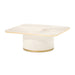 AICO Furniture - Gineverra Rectangular Cocktail Table in Ivory/Gold - LFR-GNVA201-839 - GreatFurnitureDeal
