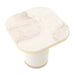 AICO Furniture - Gineverra End Table in Ivory/Gold - LFR-GNVA202-839 - GreatFurnitureDeal