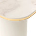 AICO Furniture - Gineverra End Table in Ivory/Gold - LFR-GNVA202-839 - GreatFurnitureDeal