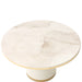 AICO Furniture - Gineverra Round Cocktail Table in Ivory/Gold - LFR-GNVA204-839 - GreatFurnitureDeal