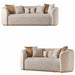 AICO Furniture - Gineverra 2 Piece Bouclé Sofa Set in Ivory/Gold - LFR-GNVA815-825-BSC-839 - GreatFurnitureDeal