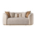 AICO Furniture - Gineverra 3 Piece Bouclé Living Room Set in Ivory/Gold - LFR-GNVA815-825-835-BSC-839 - GreatFurnitureDeal