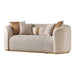AICO Furniture - Gineverra 2 Piece Bouclé Sofa Set in Ivory/Gold - LFR-GNVA815-825-BSC-839 - GreatFurnitureDeal