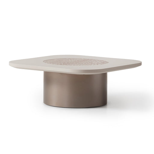 AICO Furniture - Mod Dream Short Cocktail Table in Rich Champagne - LFR-MDRM204-142 - GreatFurnitureDeal