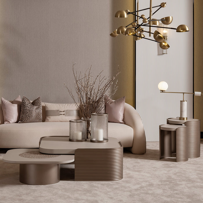 AICO Furniture - Mod Dream Nesting Tables in Rich Champagne - LFR-MDRM224-142 - GreatFurnitureDeal