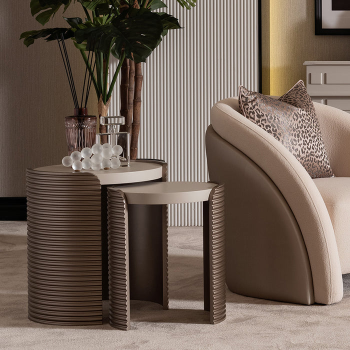 AICO Furniture - Mod Dream Nesting Tables in Rich Champagne - LFR-MDRM224-142 - GreatFurnitureDeal