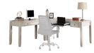 Parker House - Boca 3 Piece L Shape Desk in Cottage White - BOC-3PC-LDESK - GreatFurnitureDeal