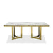 VIG Furniture - Modrest Loomis - White Marble & Gold Dining Table - VGZAT1301 - GreatFurnitureDeal