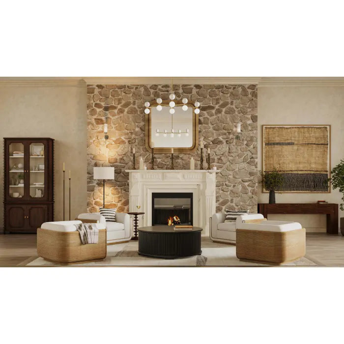 Bramble - Milano Round Side Table in Walnut - 28469WLT----- - GreatFurnitureDeal