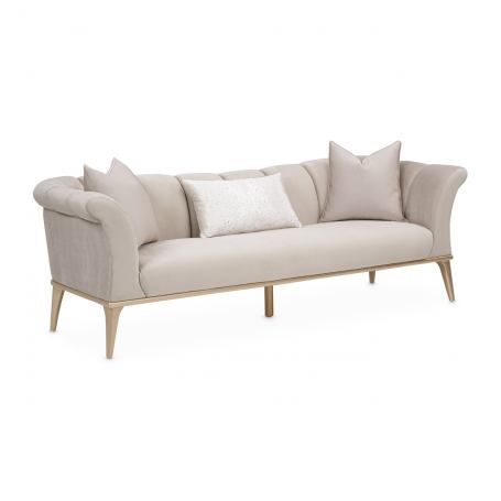 AICO Furniture - Yvette"Sofa Porcini"Medium Champagne - LRU-YVTE815-PCI-136 - GreatFurnitureDeal