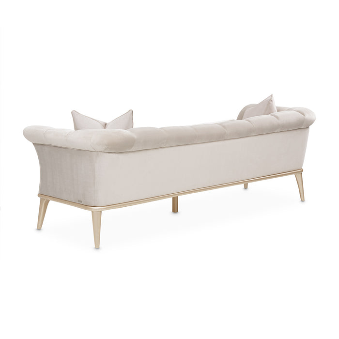 AICO Furniture - Yvette"Sofa Porcini"Medium Champagne - LRU-YVTE815-PCI-136 - GreatFurnitureDeal