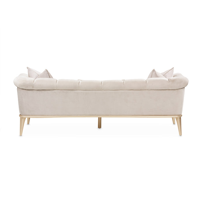 AICO Furniture - Yvette"Sofa Porcini"Medium Champagne - LRU-YVTE815-PCI-136 - GreatFurnitureDeal