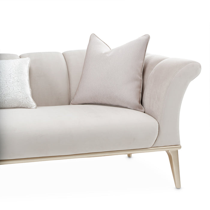 AICO Furniture - Yvette"Sofa Porcini"Medium Champagne - LRU-YVTE815-PCI-136 - GreatFurnitureDeal