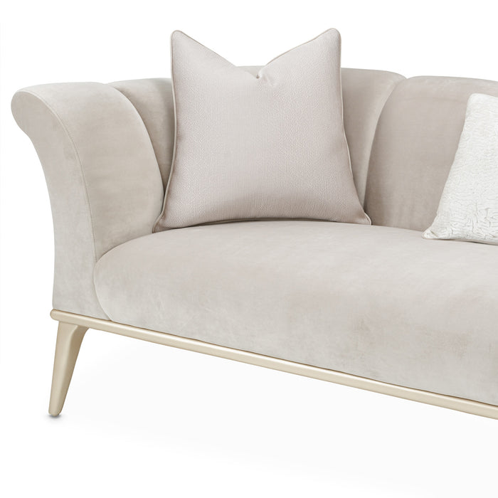 AICO Furniture - Yvette"Sofa Porcini"Medium Champagne - LRU-YVTE815-PCI-136 - GreatFurnitureDeal