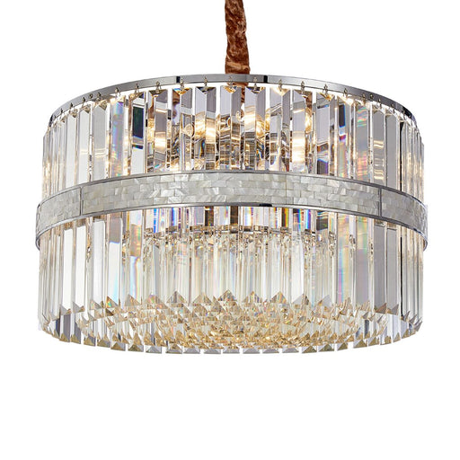 AICO Furniture - Spectra 16-Light Chandelier - Chrome - LT-CH1086CHR-16CLR - GreatFurnitureDeal