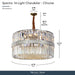 AICO Furniture - Spectra 16-Light Chandelier - Chrome - LT-CH1086CHR-16CLR - GreatFurnitureDeal