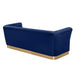 Mariano Furniture - LT859 Blue Velvet Sofa in Navy Blue - BM-LT859-BLUE - GreatFurnitureDeal