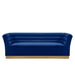 Mariano Furniture - LT859 Blue Velvet Sofa in Navy Blue - BM-LT859-BLUE - GreatFurnitureDeal