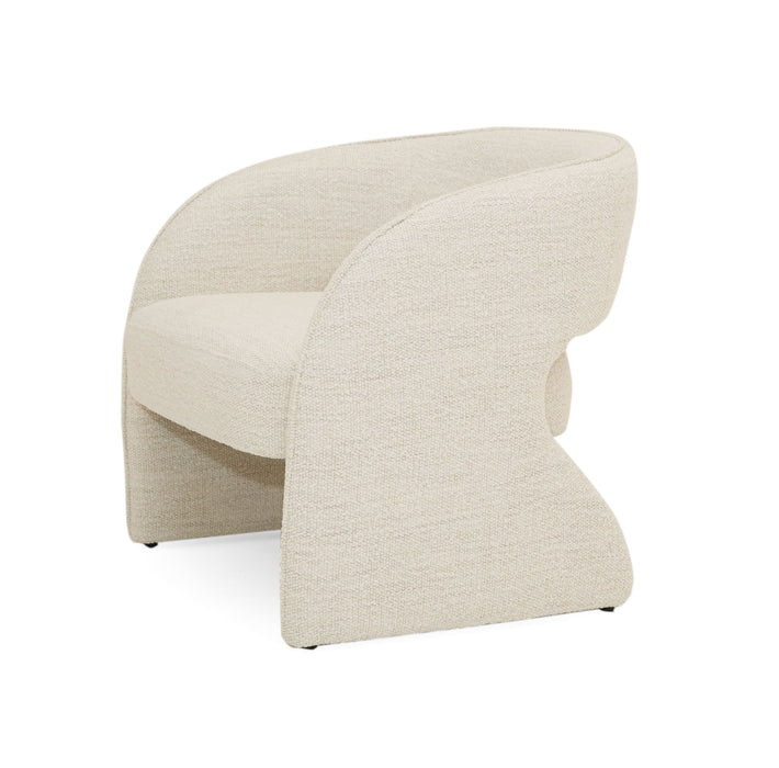 VIG Furniture - Modrest Luby Modern Cream Fabric Accent Chair - VGKK-KFA1161-BEI-CH - GreatFurnitureDeal