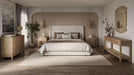 Bramble - Luxor Upholstered Bed King in Artic White Performance Fabric - BR-28278SF204----- - GreatFurnitureDeal