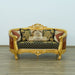 European Furniture - Luxor Loveseat in Gold Leaf Black - 68585-L - GreatFurnitureDeal