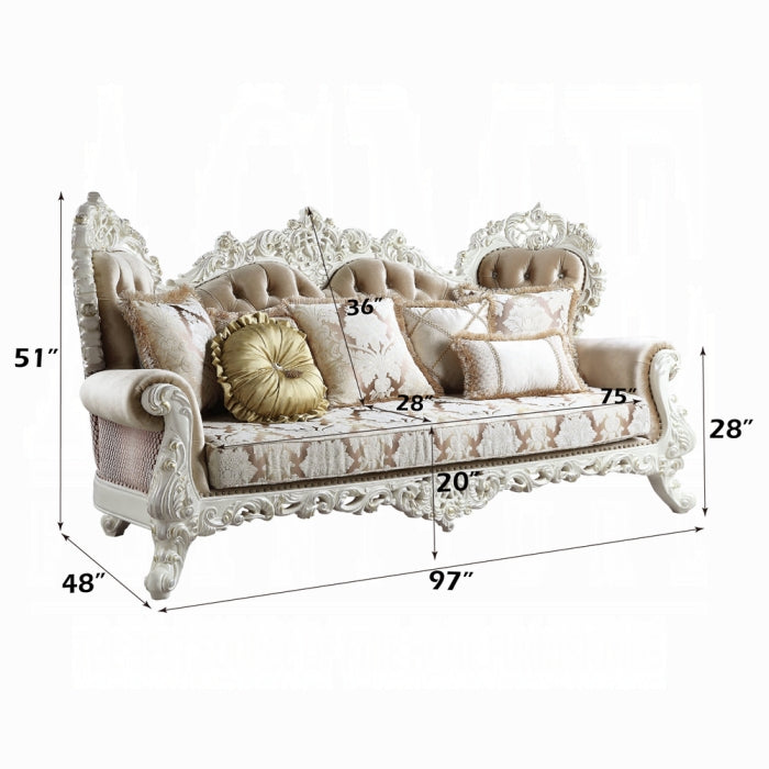 Acme Furniture - Vanaheim Sofa W/7 Pillows - LV00803 - GreatFurnitureDeal