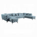 Acme Furniture - Zerah Sectional Sofa W/7 Pillows - LV01161 - GreatFurnitureDeal