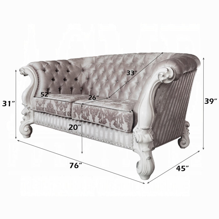 Acme Furniture - Versailles Loveseat W/5 Pillows - LV01395 - GreatFurnitureDeal