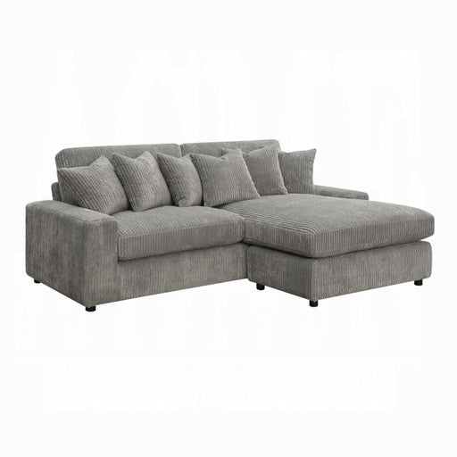 Acme Furniture - Tavia Reversible Sectional Sofa W/6 Pillows - LV01882 - GreatFurnitureDeal