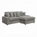 Acme Furniture - Tavia Reversible Sectional Sofa W/6 Pillows - LV01882 - GreatFurnitureDeal