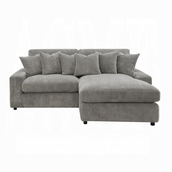 Acme Furniture - Tavia Reversible Sectional Sofa W/6 Pillows - LV01882 - GreatFurnitureDeal