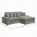 Acme Furniture - Tavia Reversible Sectional Sofa W/6 Pillows - LV01882 - GreatFurnitureDeal