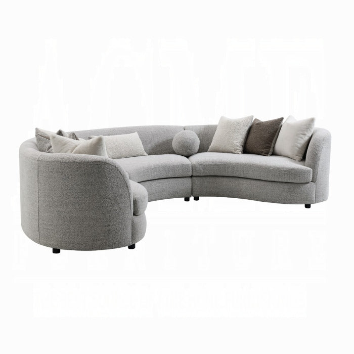 Acme Furniture - Ivria Sectional Sofa W/9 Pillows - LV02541 - GreatFurnitureDeal