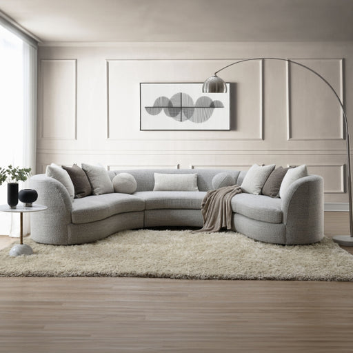 Acme Furniture - Ivria Sectional Sofa W/9 Pillows - LV02541 - GreatFurnitureDeal