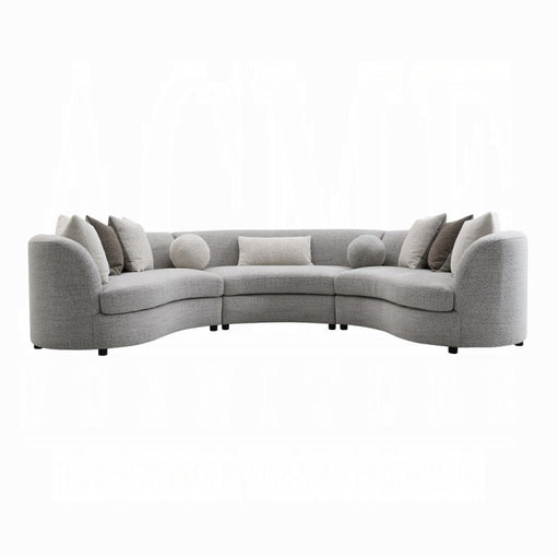 Acme Furniture - Ivria Sectional Sofa W/9 Pillows - LV02541 - GreatFurnitureDeal