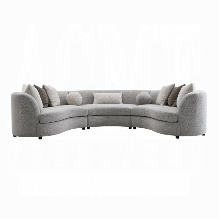 Acme Furniture - Ivria Sectional Sofa W/9 Pillows - LV02541 - GreatFurnitureDeal