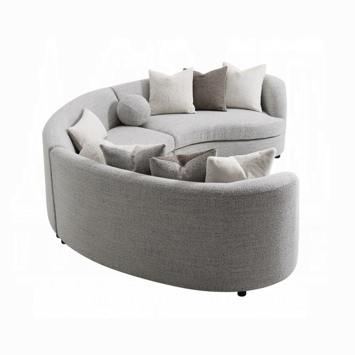 Acme Furniture - Ivria Sectional Sofa W/9 Pillows - LV02541 - GreatFurnitureDeal