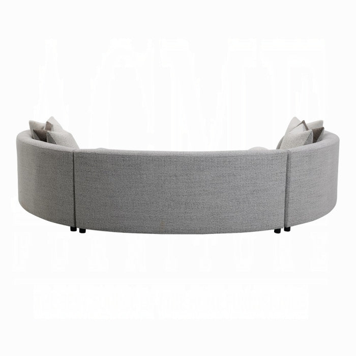 Acme Furniture - Ivria Sectional Sofa W/9 Pillows - LV02541 - GreatFurnitureDeal