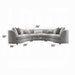 Acme Furniture - Ivria Sectional Sofa W/9 Pillows - LV02541 - GreatFurnitureDeal