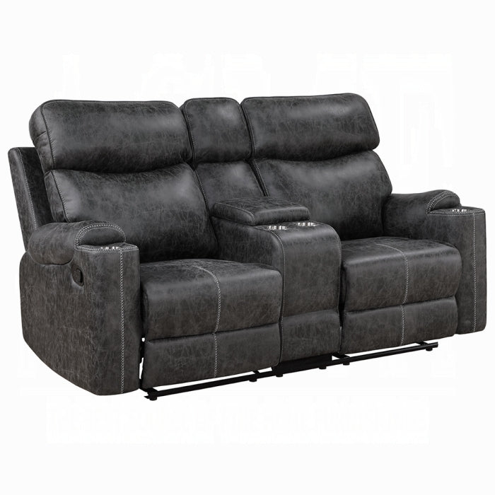 Acme Furniture - Hirah Motion Loveseat w/Console & USB Port - LV02571 - GreatFurnitureDeal